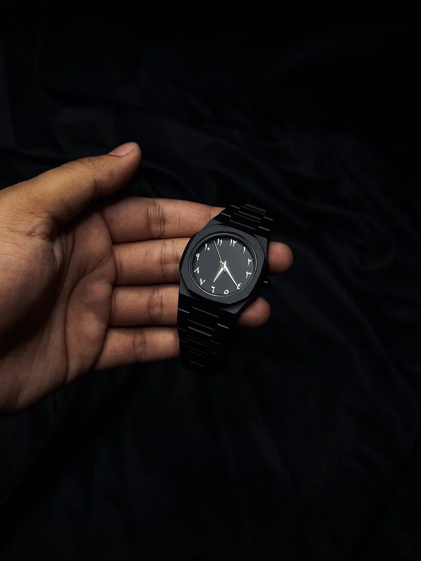 Black Arabic Aura Watch
