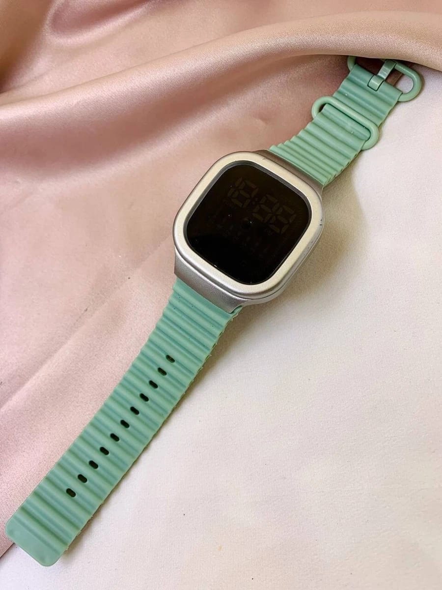 Digital Sports LED Square Watch