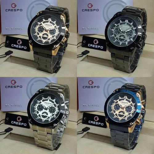 Crespo Original Chronograph Rantai Stainless Steel