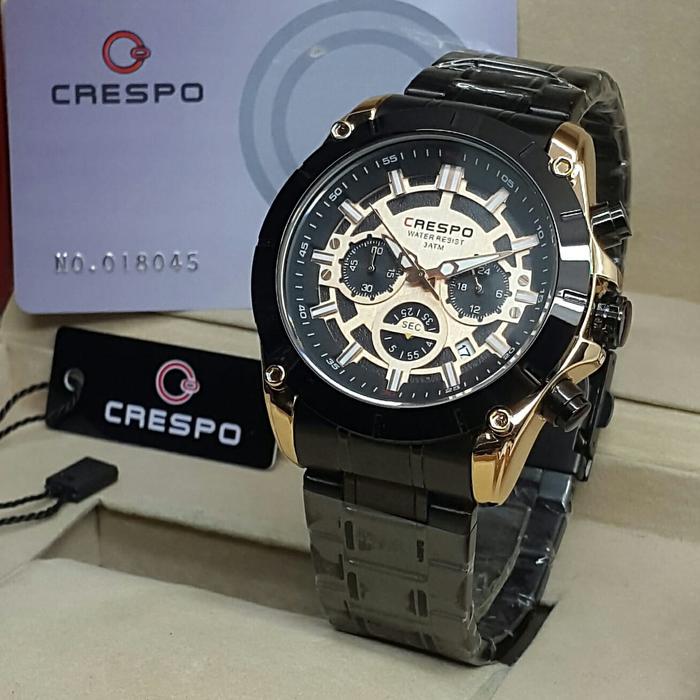 Crespo Original Chronograph Rantai Stainless Steel
