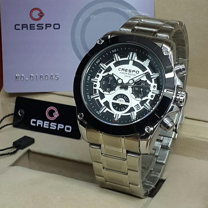 Crespo Original Chronograph Rantai Stainless Steel