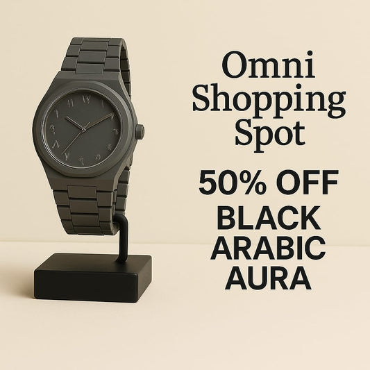 Black Arabic Aura Watch