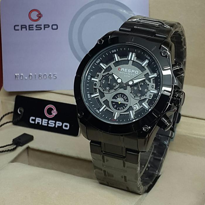 Crespo Original Chronograph Rantai Stainless Steel